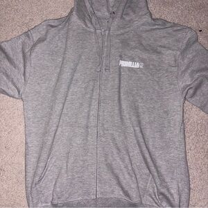 Primitive Light Gray Zip-Up Sweater